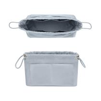 Inserto organizador de bolsa GIVLEFLY, tecido de cetim extra grande, azul Inserto organizador de bolsa GIVLEFLY, tecido de cetim extra grande, azul