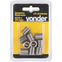 Inserto Roscado M10 x 20 mm com 10 peças Vonder