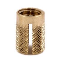 Inserto rosqueado E-Z LOK para plástico nivelado em latão 3/8-16 (pacote com 10)