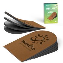 Insertos ajustáveis de elevação de calcanhar Welnove de 4 camadas para mulheres