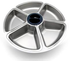 Insertos de aço inoxidável para alimentador de cinco refeições para animais de estimação Cat Mate x 5