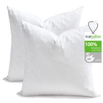 Insertos de almofada Feather Down Throw TOPGREEN 50x50cm, conjunto de 2