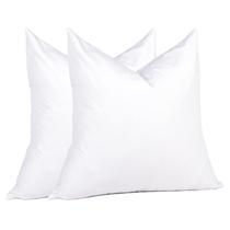 Insertos de almofada puredown Euro 26x26cm (pacote com 2) brancos