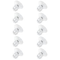 Insertos de flange de bomba de mama GOCROWEEN 13-21mm 10PC de silicone