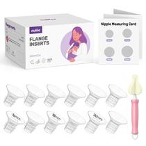 Insertos de flange de bomba de mama vestíveis Nuliie 16/18/20 mm 12 unidades