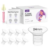 Insertos de flange de bomba de mama vestíveis Nuliie 24mm 8PCS Insertos de flange de bomba de mama vestíveis Nuliie 24mm 8PCS