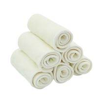 Insertos De Fralda De Pano De Bambu 5/10 Peças, Forro Lavável De 4 Camadas Para Fralda De Bebê Happy