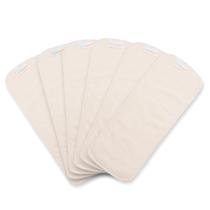 Insertos de fraldas de tecido ALVABABY de 5 camadas para bebês de 4 a 15 kg, 6 unidades