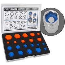 Insertos de soquete magnético GIMYUAN para SAE Metric de 8 mm a 19 mm