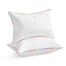 Insertos de travesseiro ao ar livre LEBO Waterproof 30x50cm brancos, pacote com 2