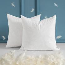 Insertos de travesseiro MIULEE Down & Feather Cotton 24x24, conjunto de 2