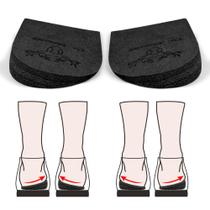 Insertos ortopédicos para calcanhar Dr. Shoesert de 3 camadas pretas Insertos ortopédicos para calcanhar Dr. Shoesert de 3 camadas pretas