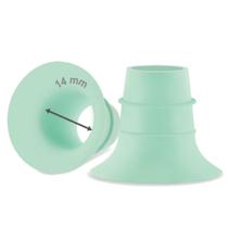 Insertos para embudo de extractor de leche Maymom 14 mm de silicona verde Insertos para embudo de extractor de leche Maymom 14 mm de silicona verde