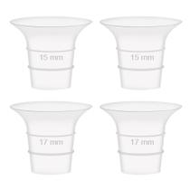 Insertos para pezón Maymom de 15 y 17 mm para extractor de leche, 4 piezas Insertos para pezón Maymom de 15 y 17 mm para extractor de leche, 4 piezas