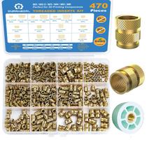 Insertos roscados Inserto de aquecimento em latão Duramedal 470PCS M2-M6