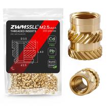 Insertos roscados termoajustáveis ZWMSSLL M2,5x4x3,5 mm (200 unidades)