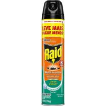 Inseticida aerossol multi-insetos base água com óleo de eucalipto raid frasco 420ml spray leve mais pague menos
