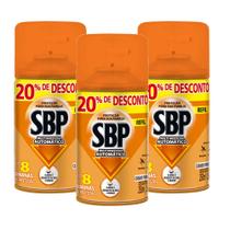 Inseticida Automático Sbp Multi Refil 250ml Kit 3