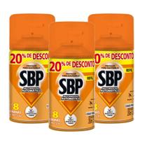 Inseticida Automático Sbp Multi Refil 250ml Kit 3 Inseticida Automático Sbp Multi Refil 250ml Kit 3