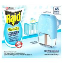 Inseticida Elétrico Raid Family 45 Noites Aparelho + Refil 32,9ml