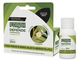 Inseticida Forth Defende Óleo Neem Concentrado 30ml Plantas Inseticida Forth Defende Óleo Neem Concentrado 30ml Plantas