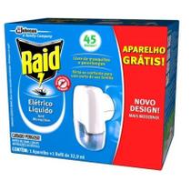 Inseticida Raid Aparelho Repelente Pastilha Elétrica 32,9ml Inseticida Raid Aparelho Repelente Pastilha Elétrica 32,9ml