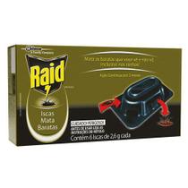 Inseticida Raid Iscas Mata Baratas Embalagem 6 Un