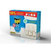 Inseticida Refil Elétrico Antimosquitos Raid 2x32,9ml 45 Noites Sem Cheiro