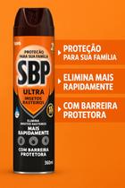 Inseticida SBP Aerossol Ultra 360ml insetos rasteiros