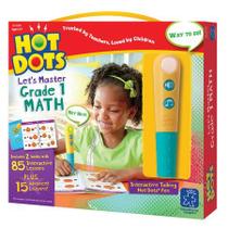 Insights educacionais Hot Dots Vamos dominar o conjunto de matemática da 1ª série, homeschool &amp school math workbooks, 2 livros &amp caneta interativa, 100 aulas de matemática, idades 6+