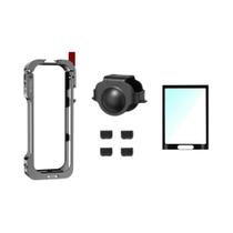 Insta360 X5 Estrutura Metálica Com Tampa De Lente De Silicone, Gaiola Protetora De Metal Flymile Insta360 X5 Estrutura Metálica Com Tampa De Lente De Silicone, Gaiola Protetora De Metal Flymile
