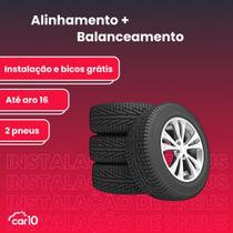 Instalação para 2 pneus + Alinhamento + Balanceamento (até aro 16)