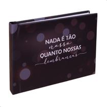Instalivro 10x15 Álbum Autocolante Horizontal para 20 fotos LEMBRANÇAS Adulto Jovem Preto