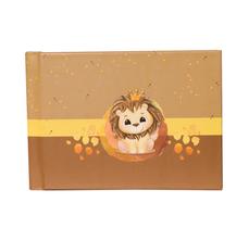 Instalivro Álbum 10x15 Autocolante Horizontal para 20 fotos REI LEÃO Dourado Infantil Bebê