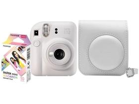 Instax Mini 12 Fujifilm Branco Marfim Flash - Automático com Pack com 10 Filmes