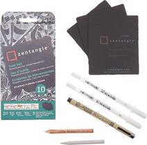 Instrumento de escrita Conjunto de ferramentas Sakura Zentangle de 10 peças Instrumento de escrita Conjunto de ferramentas Sakura Zentangle de 10 peças