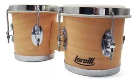 Instrumento De Percussão Bongô Torelli 7x8