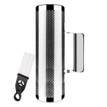 Instrumento de Percussão EastRock em Aço Inoxidável Guiro 10x3cm