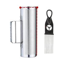 Instrumento De Percussão Guiro Em Aço Inoxidável Com Raspador Para Performance Profissional Ao Vivo