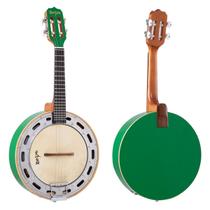 Instrumento de Samba Banjo Elétrico Verde Rozini RJ11elvd