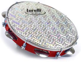Instrumento de samba torelli pandeiro vermelho tp308