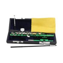 Instrumento De Sopro Multicolorido SLADE Com 16 Furos Em C Key, Tubo De Sopro Em Cobre Prata E