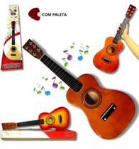 Instrumento Musical Infantil Mini Violão de Madeira Com 6 Cordas Instrumento Musical Infantil Mini Violão de Madeira Com 6 Cordas