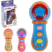 Instrumento Musical Microfone BABY com LUZ e Som