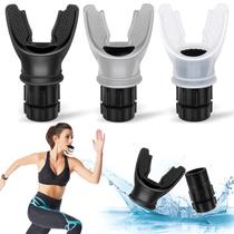 Instrutor de respiração TEAWOO Portable, 3 peças, ajustável em preto/cinza/branco