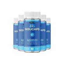 Insucaps - Suplemento Alimentar Natural - Kit com 5 Frascos de 30 Cápsulas - Original