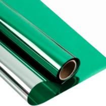 Insulfilm verde espelhado 75cmx3metros poliester Insulfilm verde espelhado 75cmx3metros poliester