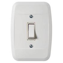 Int. simples 10a 250v c/ placa branco pezzi