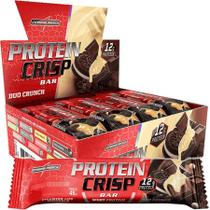 Integralmédica Barra de Proteína Crisp 45g Duo Crunch - Snack Pós-Treino Crocante e Sem Açúcar