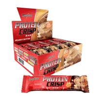 Integralmédica Barra de Proteína Crisp 45g Pasta de Amendoim Snack Pós-Treino Crocante e Sem Açúcar